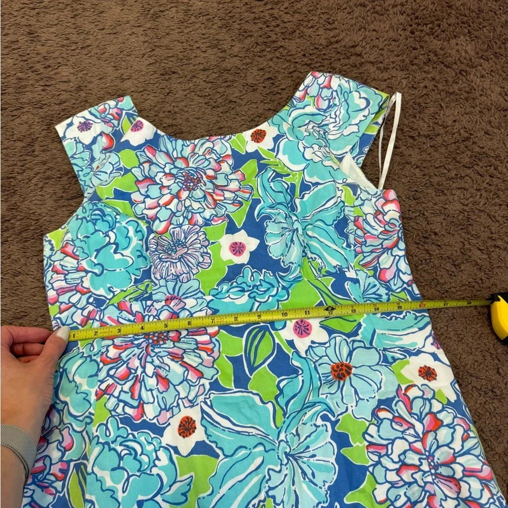 Lilly Pulitzer Allura Mayflower Floral Print Cap Sleeve Dress Sheath 8 $198 - Picture 11 of 11